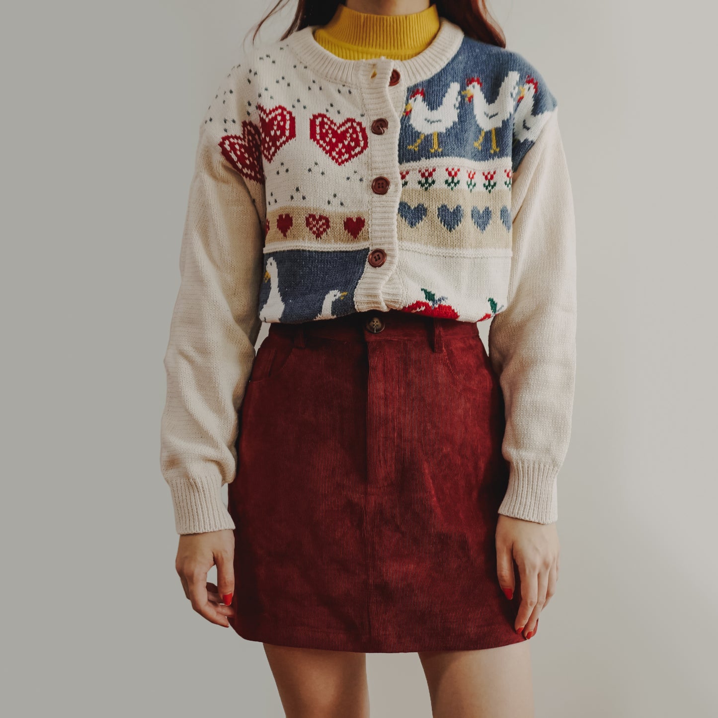Apple Picking Cardigan (Off White)