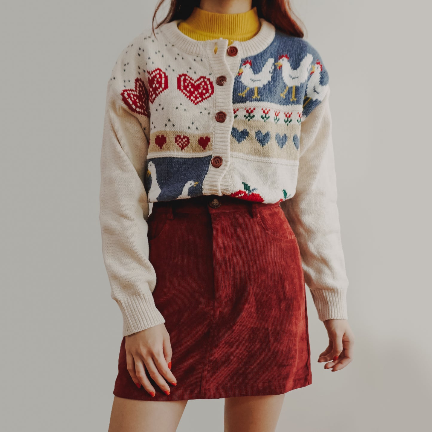 Apple Picking Cardigan (Off White)
