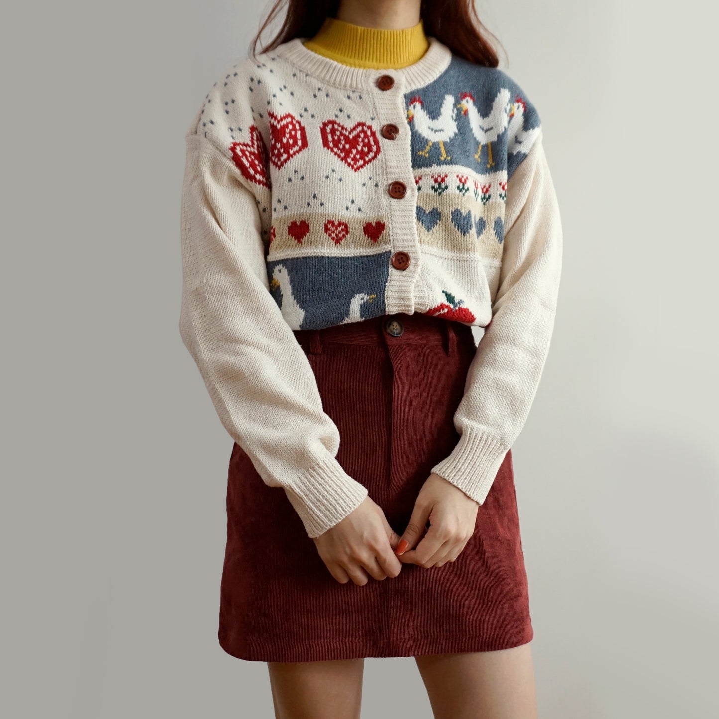 Apple Picking Cardigan (Off White)