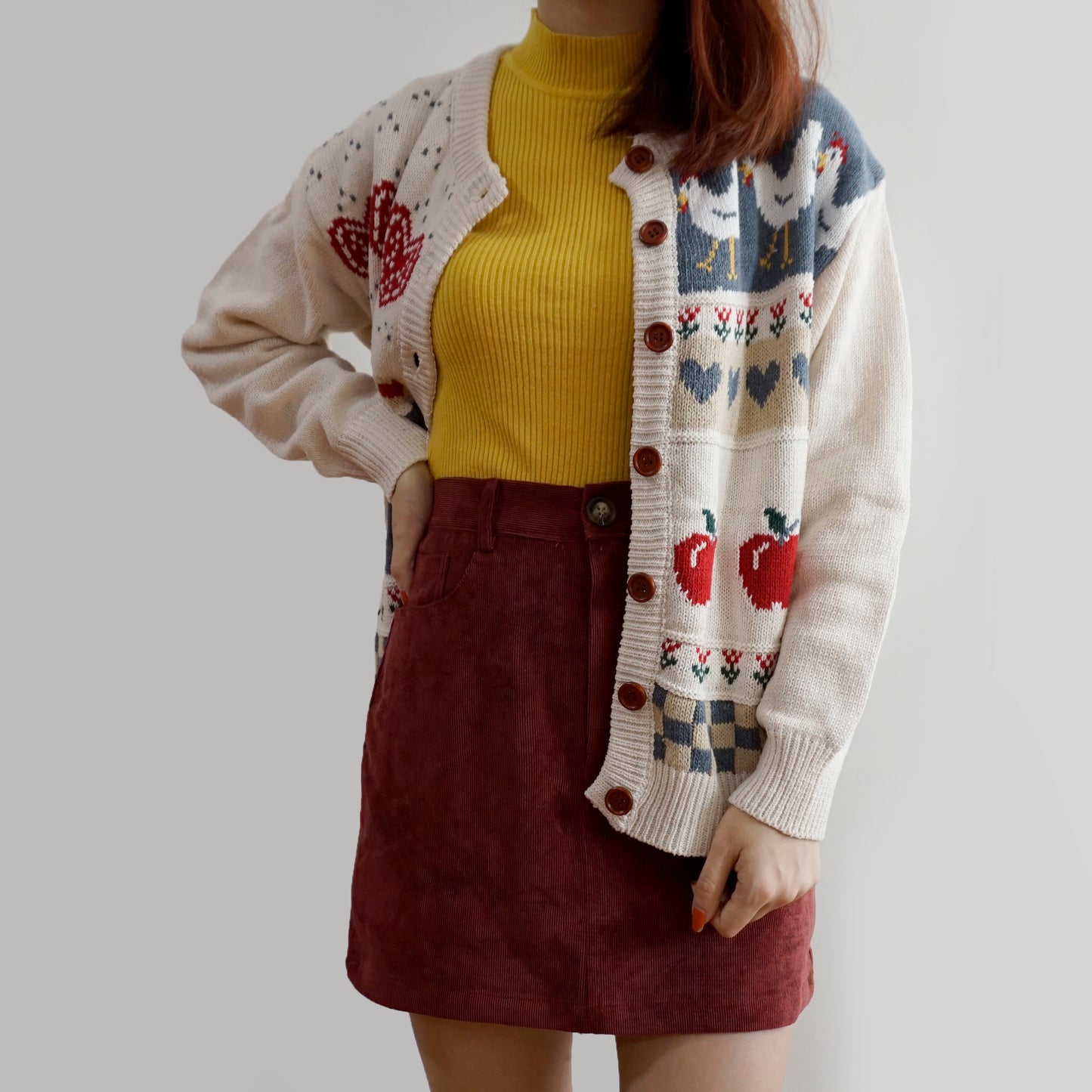 Apple Picking Cardigan (Off White)
