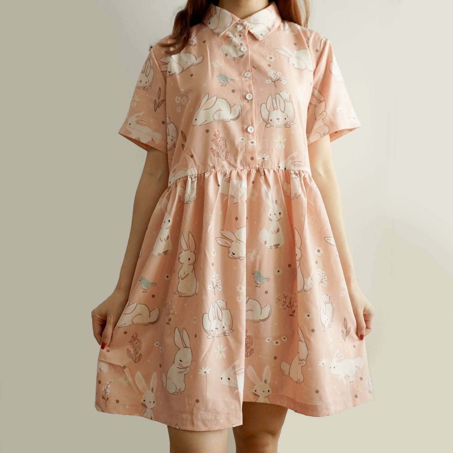 Sweet Bunny Babydoll Dress (2 Colors)