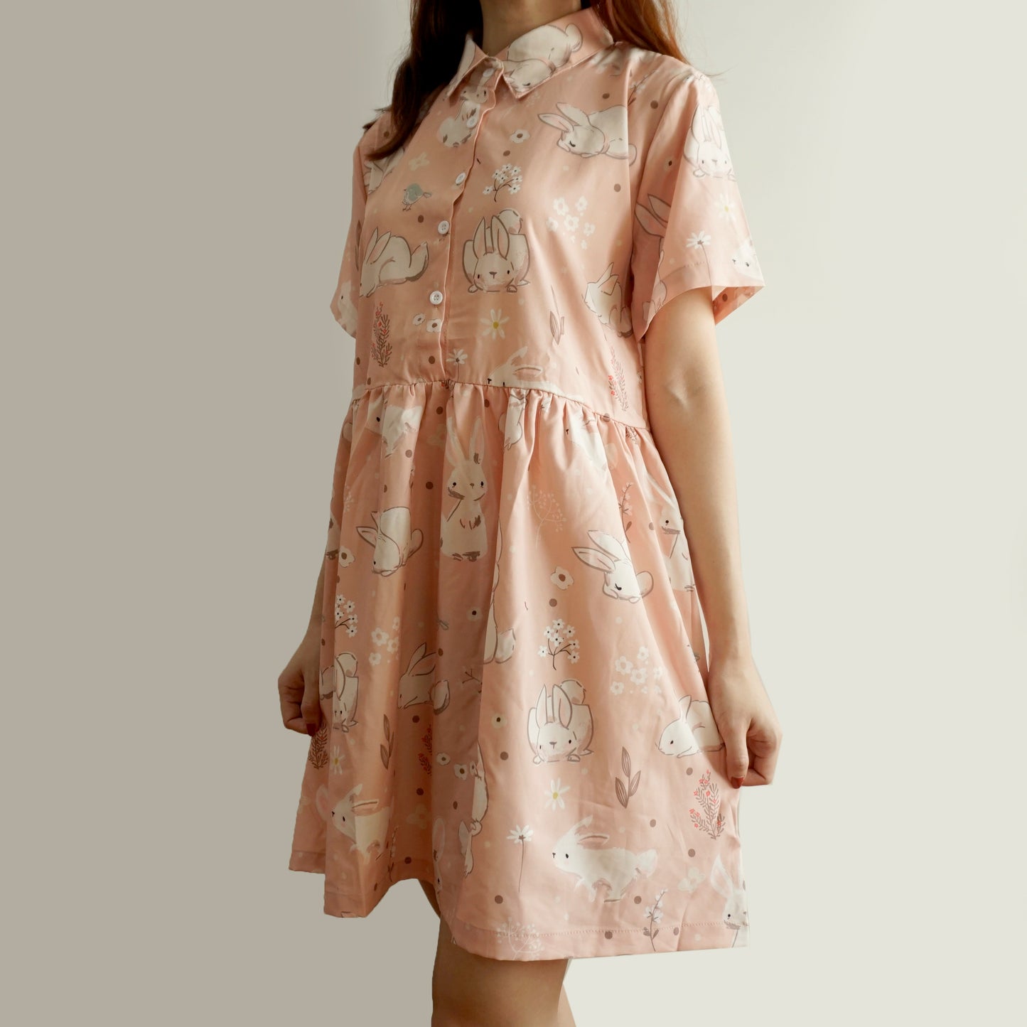 Sweet Bunny Babydoll Dress (2 Colors)