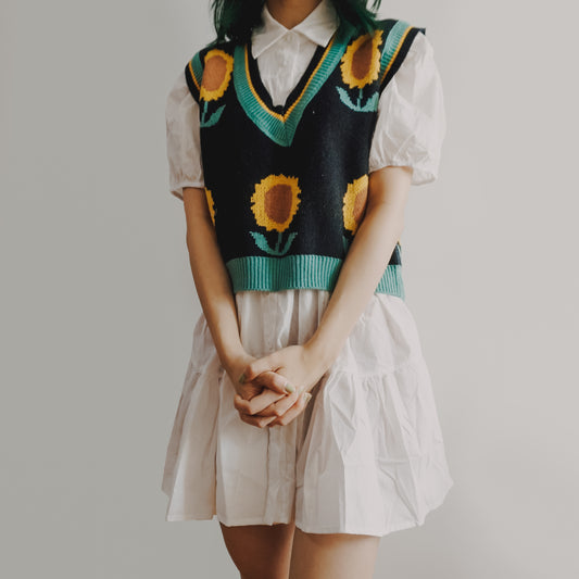 Sunflower Sweater Vest (3 Colors)