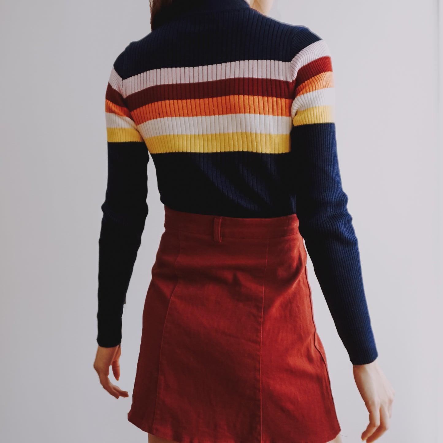Sunset Stripe Mock Neck Sweater (3 Colors)