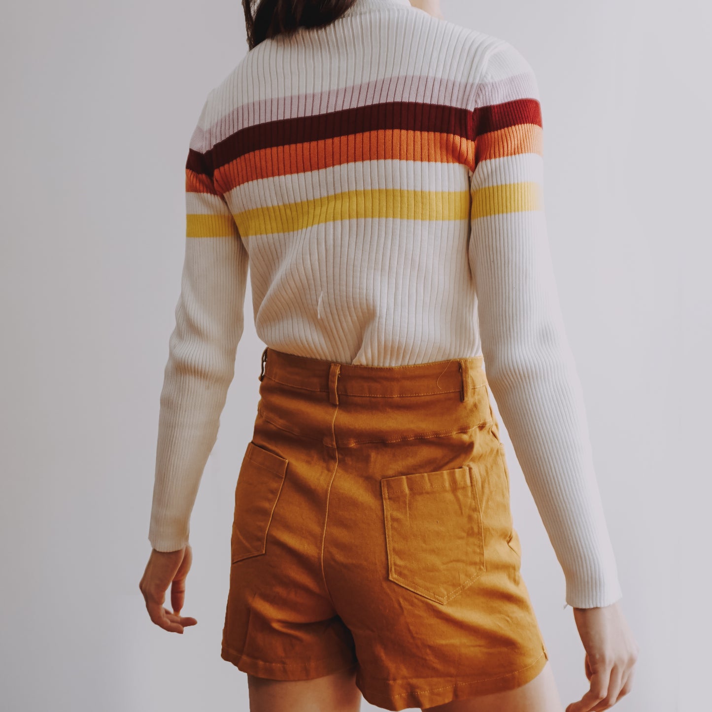 Sunset Stripe Mock Neck Sweater (3 Colors)