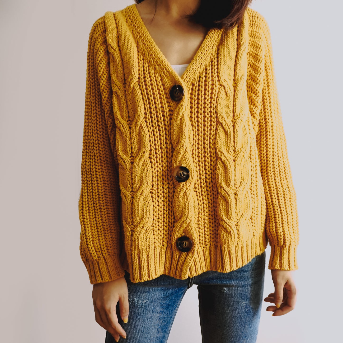 Cable Knit Cardigan (6 Colors)