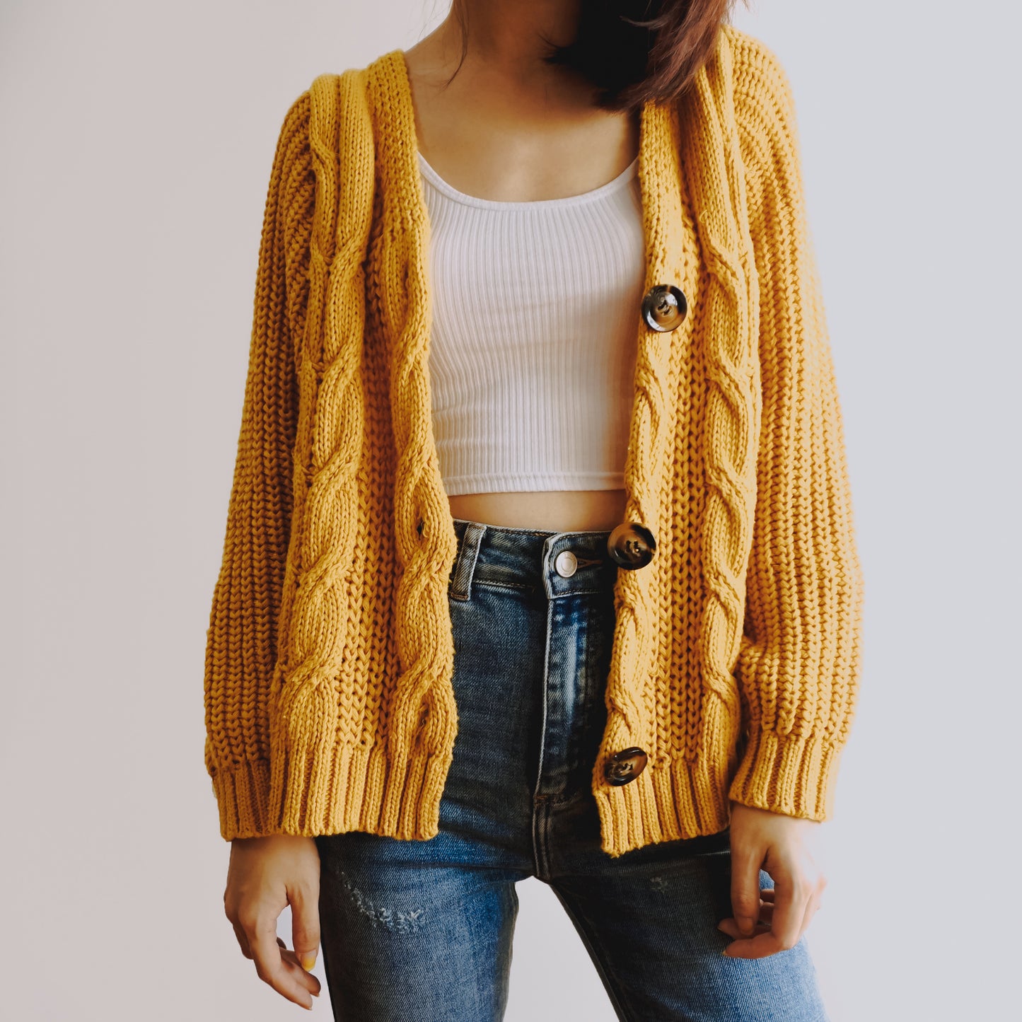 Cable Knit Cardigan (6 Colors)