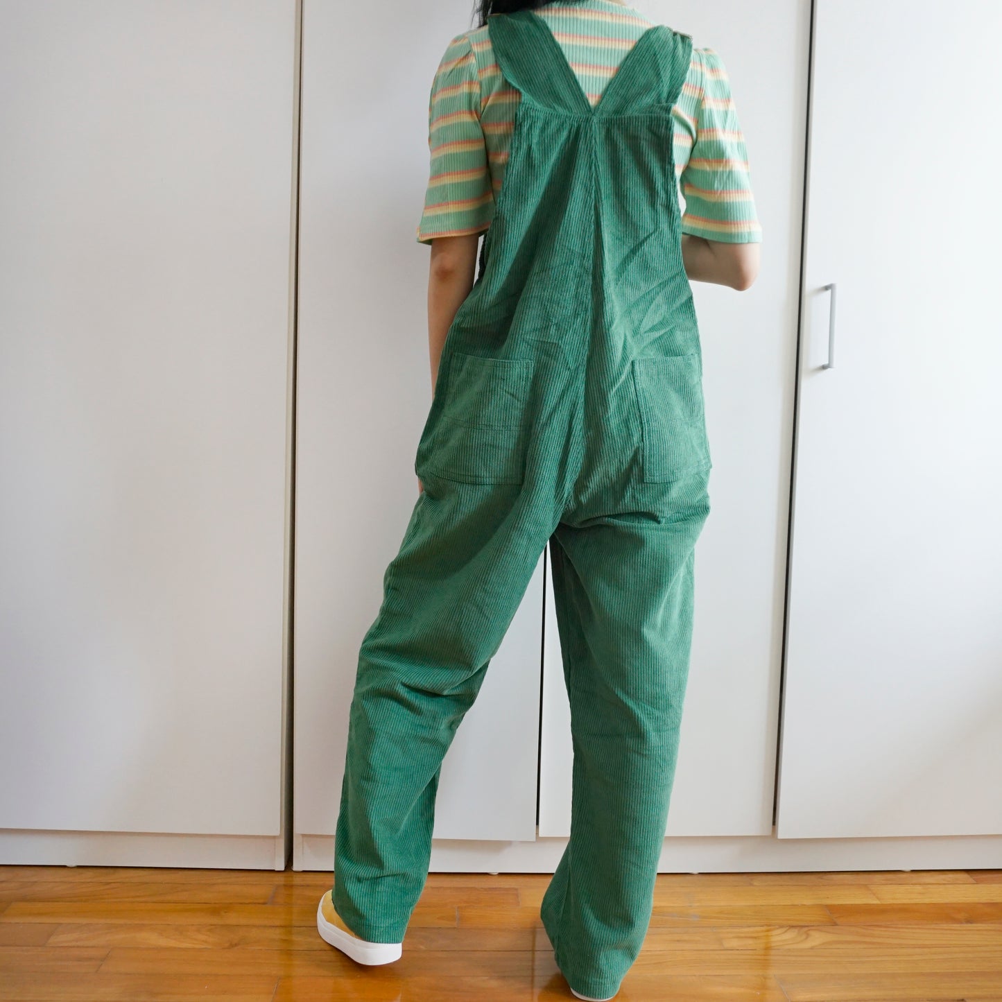 Boyfriend Corduroy Overalls (Alpine Green)