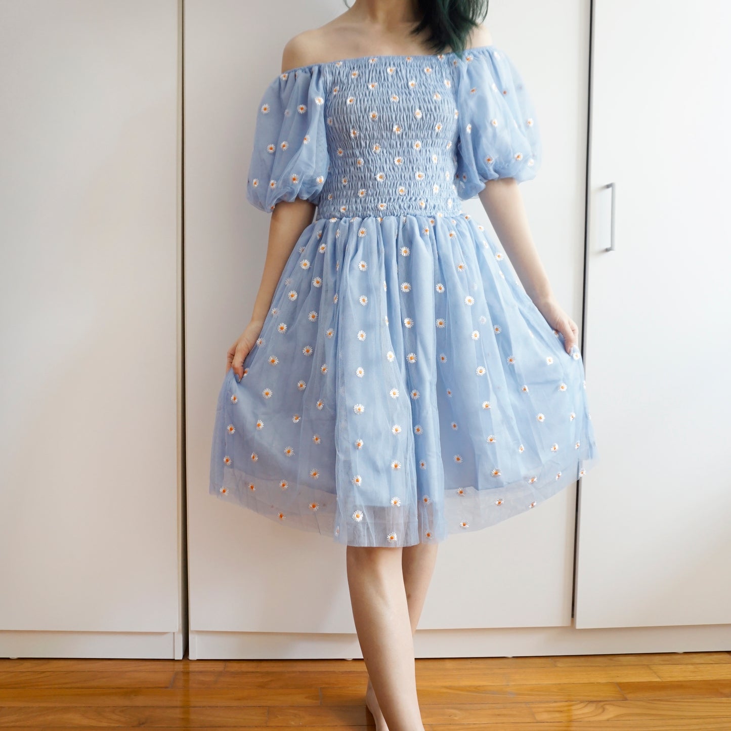 Puff Sleeve Daisy Dress (5 Colors)