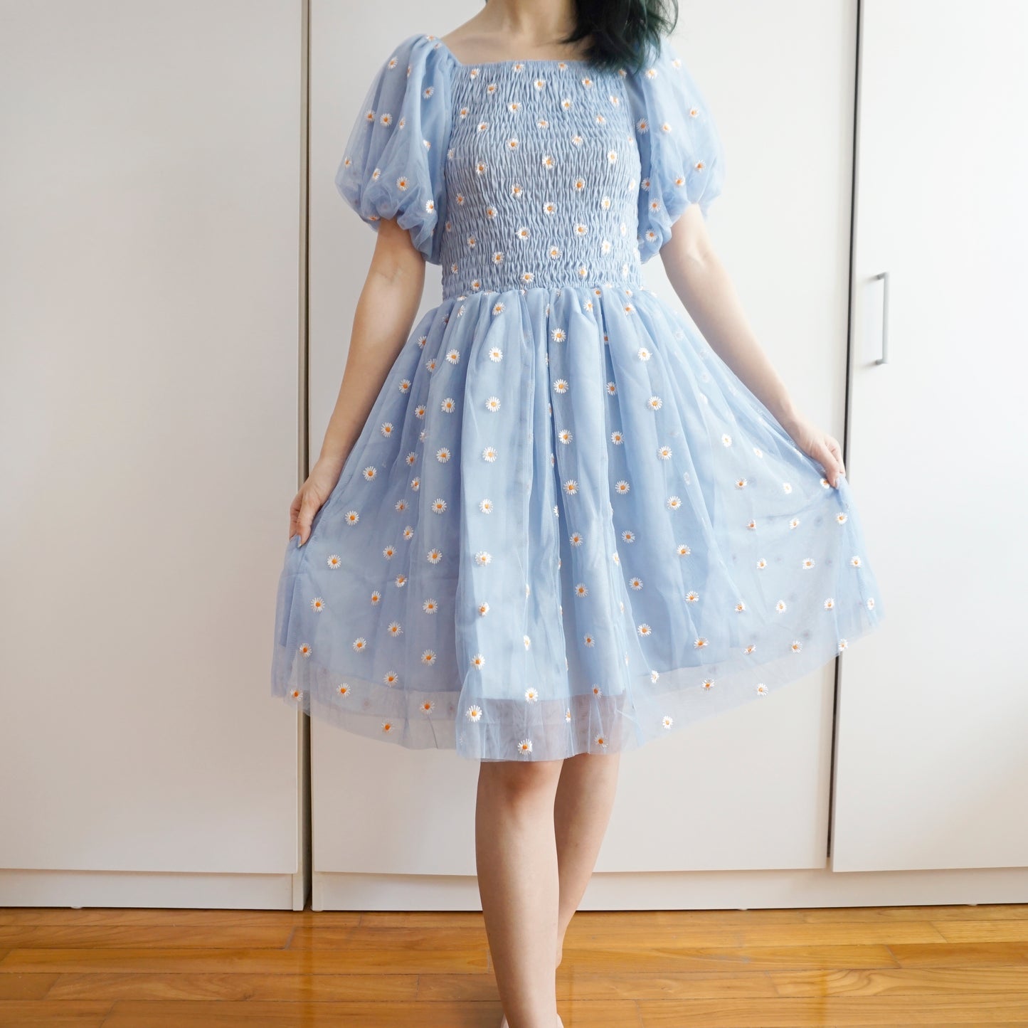 Puff Sleeve Daisy Dress (5 Colors)