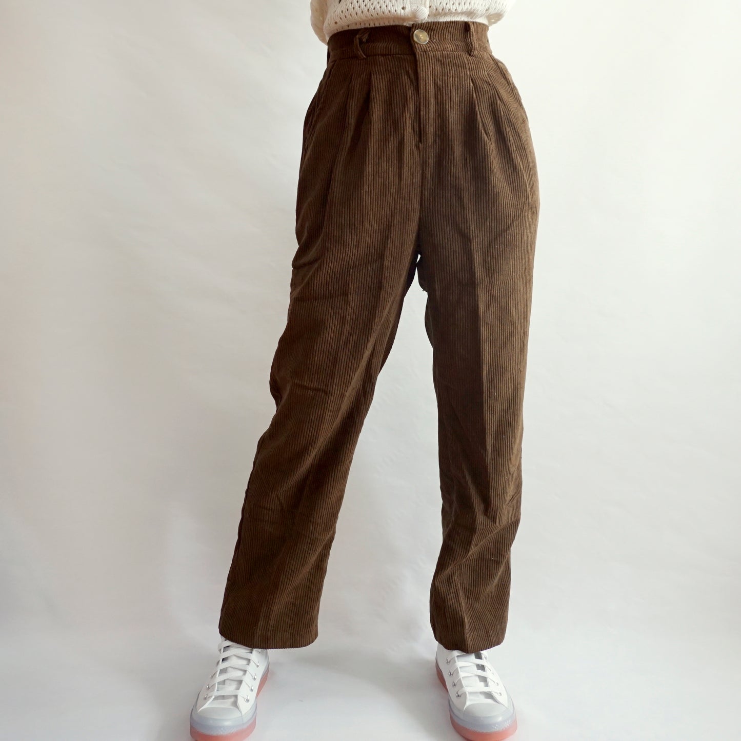 Pleated Corduroy Pants (4 Colors)