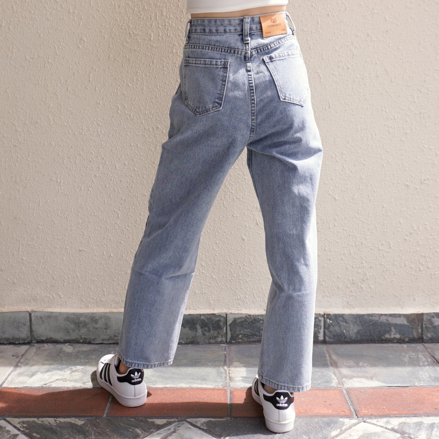 Wildflower Mom Jeans (Light Blue)