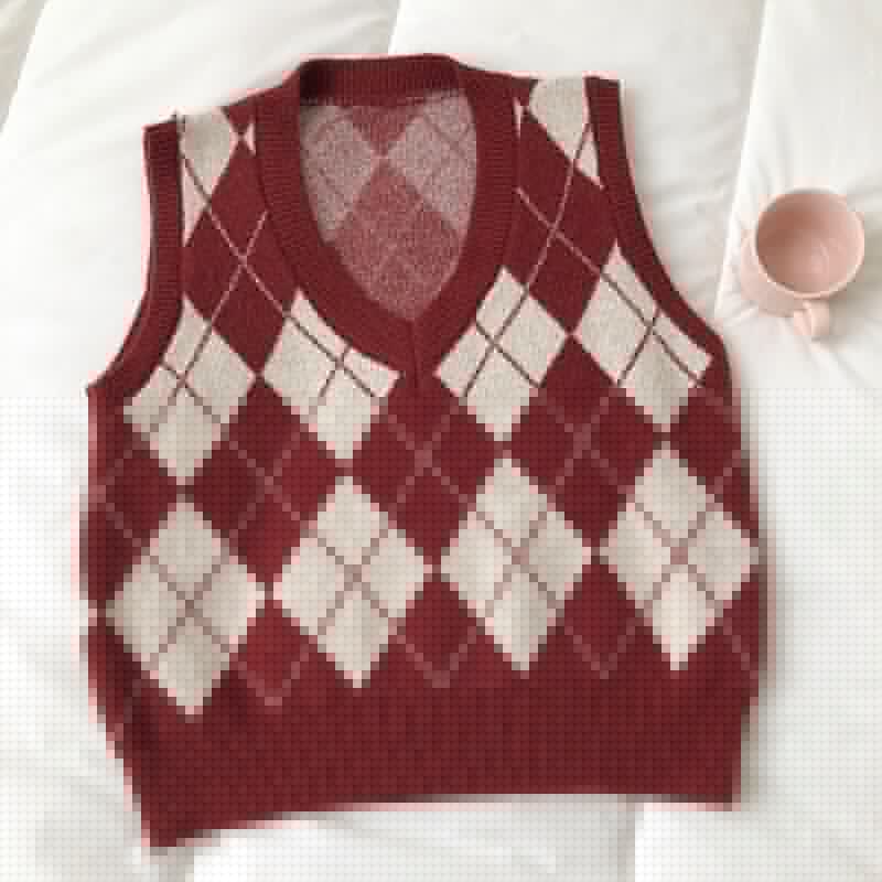 Diamond Plaid Vest (3 Colors)