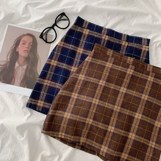 Oxford Plaid Mini Skirt (2 Colors)