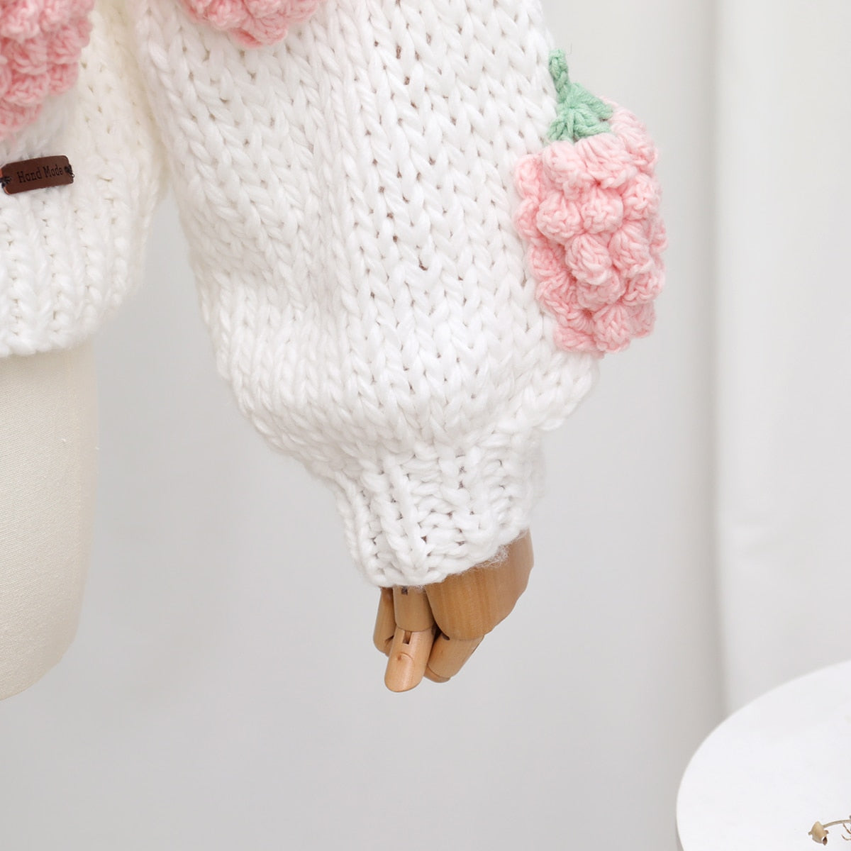 Chunky Strawberry Cropped Cardigan (2 Colors)