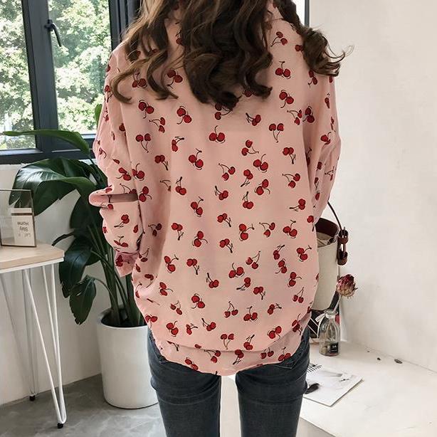 Cherry Button Up Shirt (2 Colors)