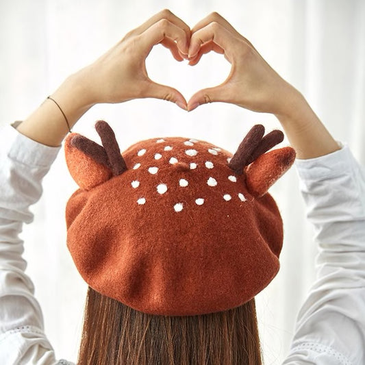 Deer Beret (Rust)