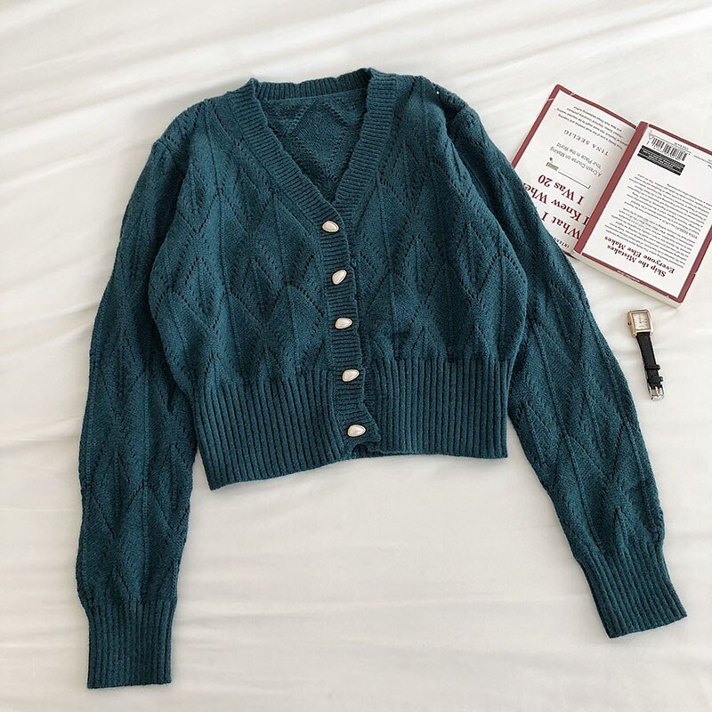 Scallop Crochet Cardigan (4 Colors)