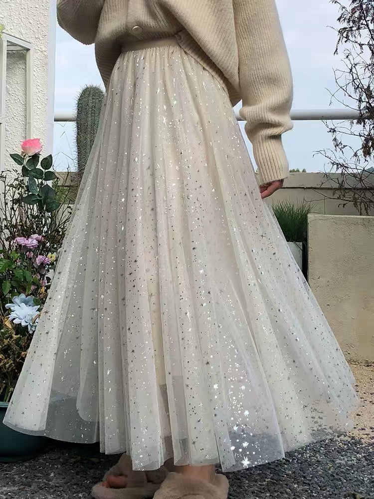 Twinkle Star Tulle Skirt (4 Colors)