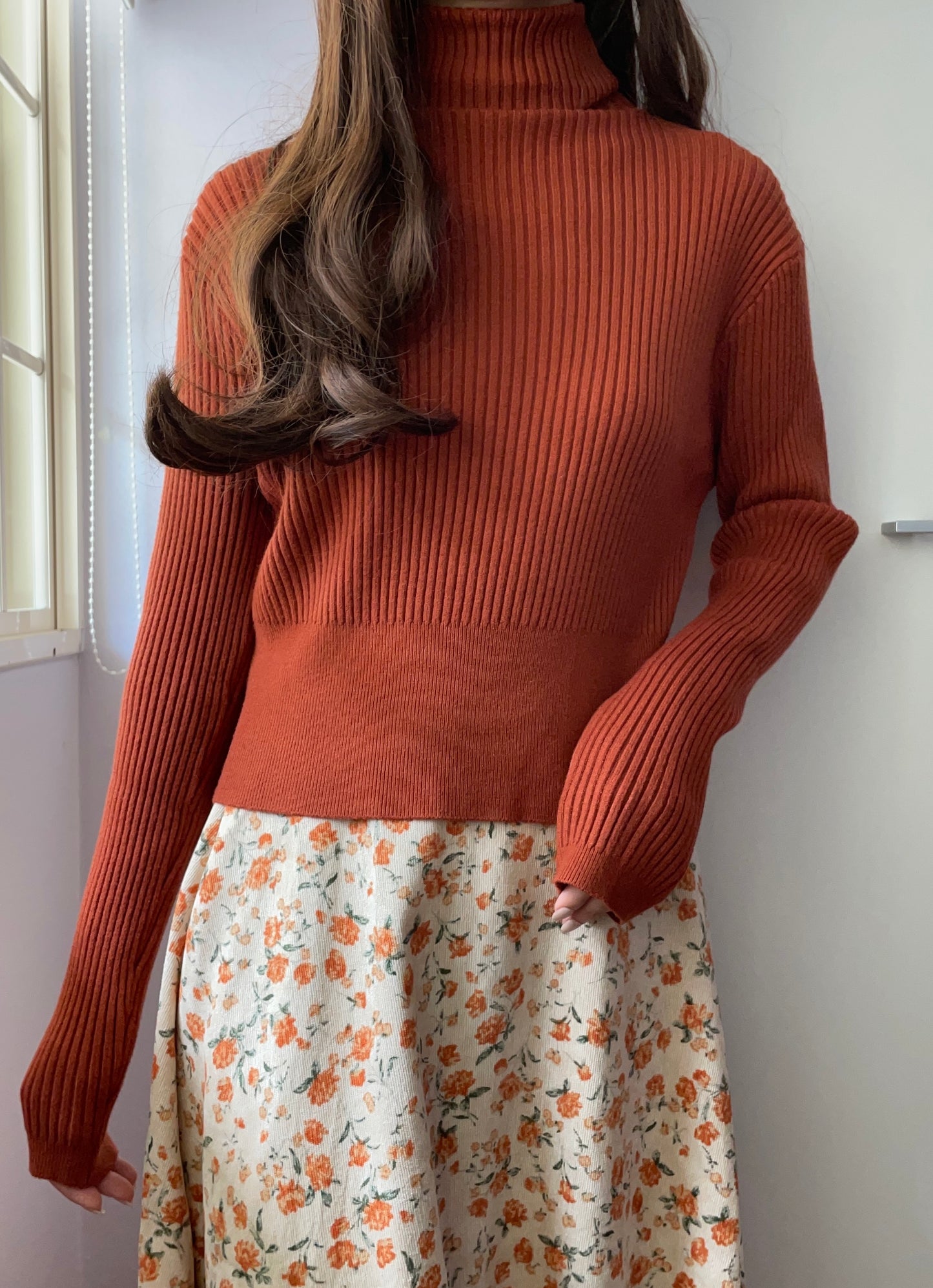 Chunky Ribbed Turtleneck Sweater (8 Colors)