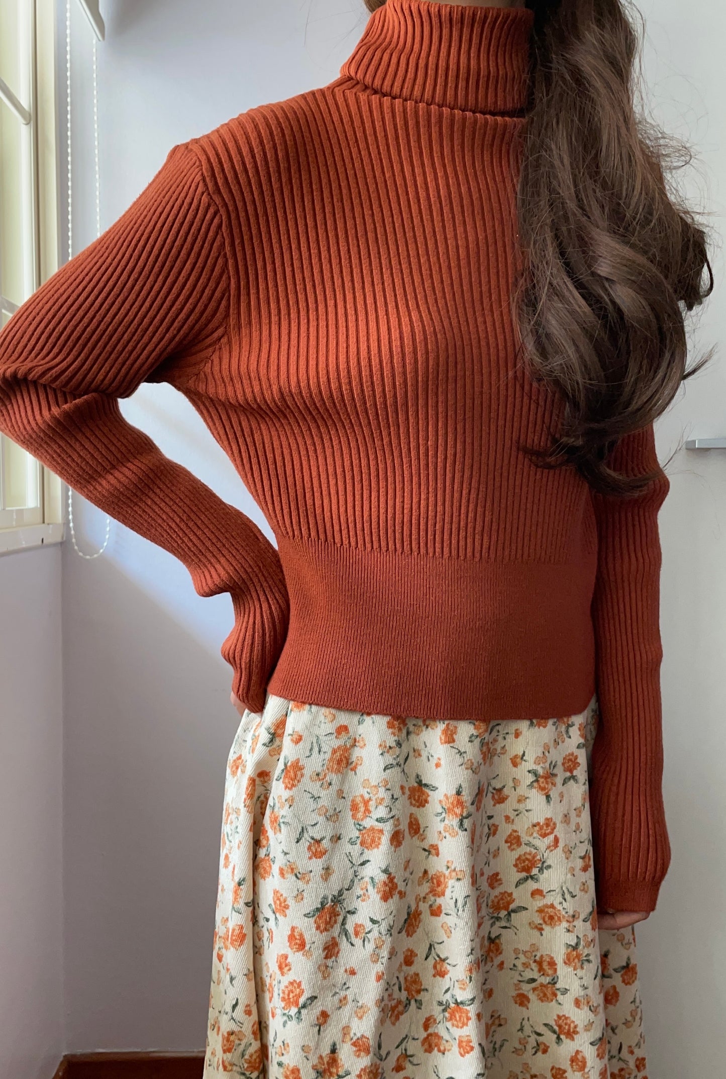 Chunky Ribbed Turtleneck Sweater (8 Colors)