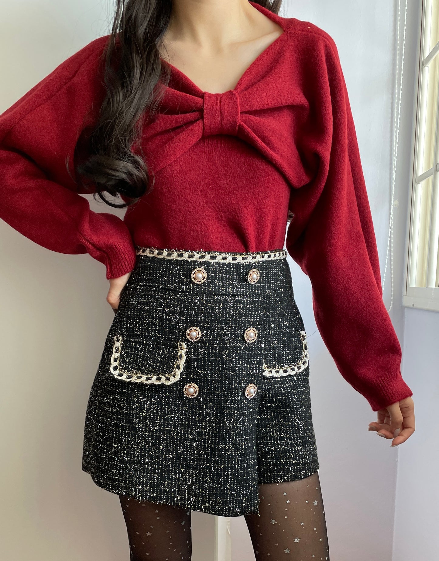 Bow Front Sweater (8 Colors)
