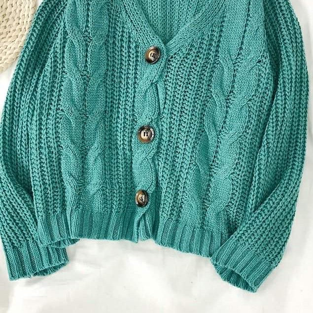 Cable Knit Cardigan (6 Colors)