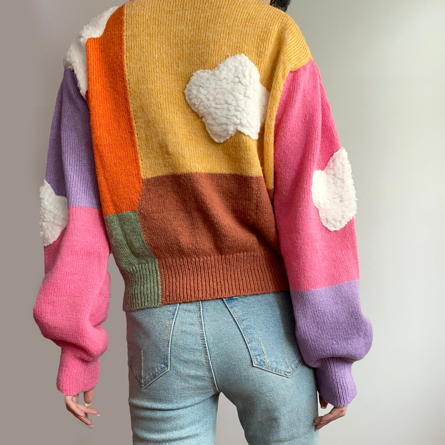 Candy Colorblock Cloud Sweater (Multicolor)