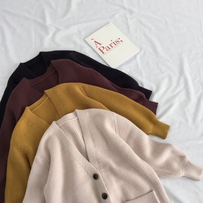 Fall Knitted Cardigan (3 Colors)