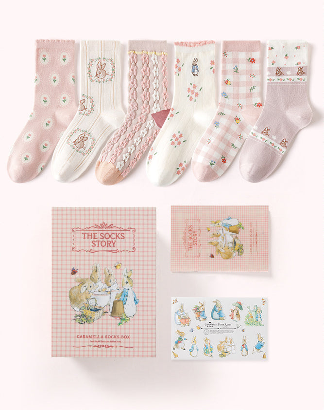 Peter Rabbit Socks Gift Box (Pink)