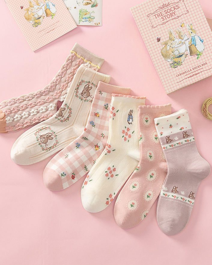 Peter Rabbit Socks Gift Box (Pink)