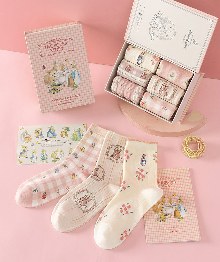 Peter Rabbit Socks Gift Box (Pink)