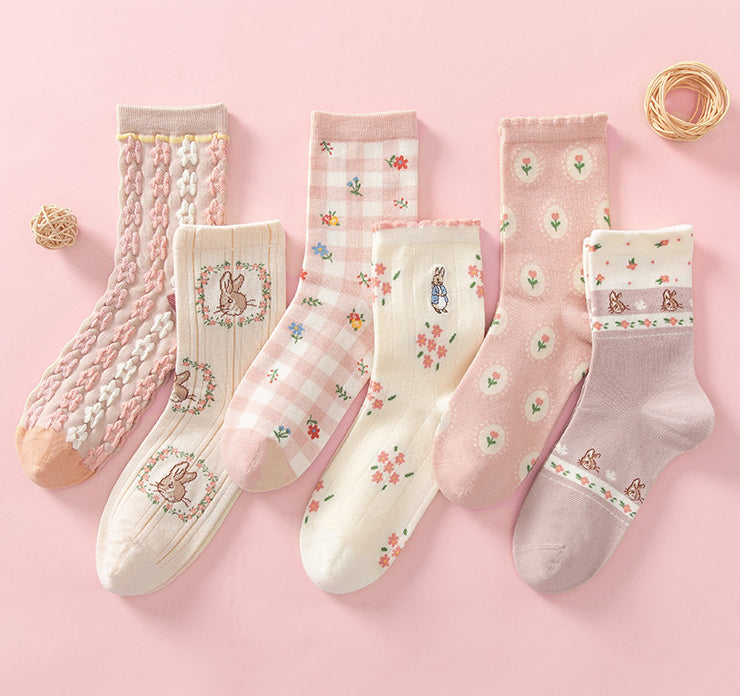 Peter Rabbit Socks Gift Box (Pink)
