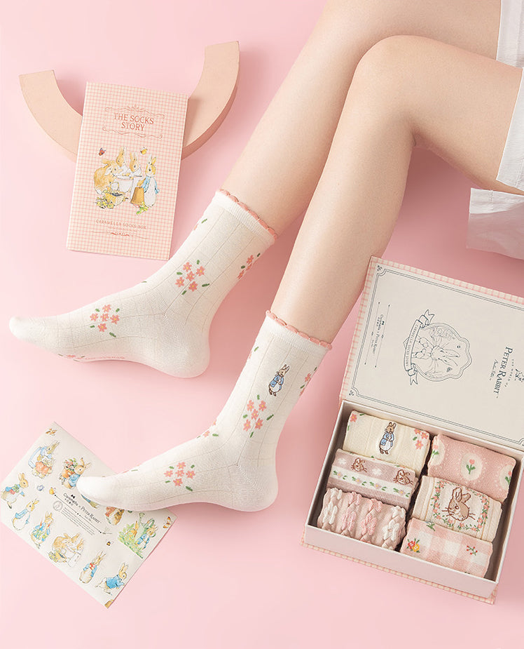 Peter Rabbit Socks Gift Box (Pink)
