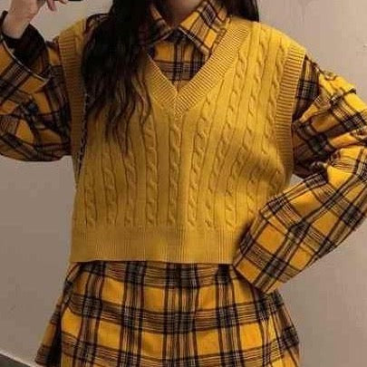 Braided Knit Sweater Vest (6 Colors)