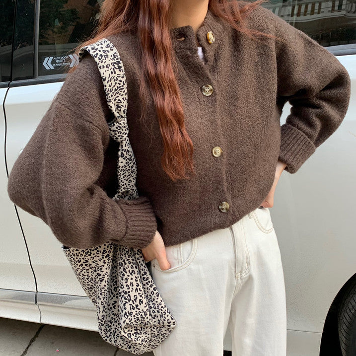 Pastel Round Neck Cardigan (4 Colors)