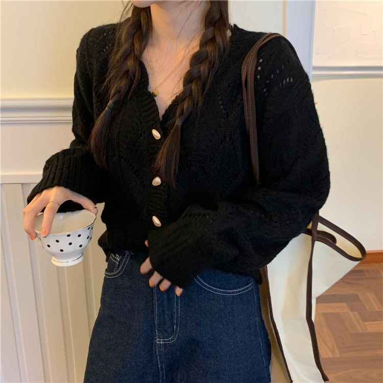 Scallop Crochet Cardigan (4 Colors)