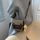 Tweed Plaid Satchel Crossbody Bag (3 Colors)