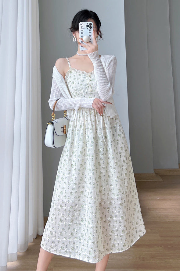 Spring Florals Lace Up Cami Dress (3 Colors)
