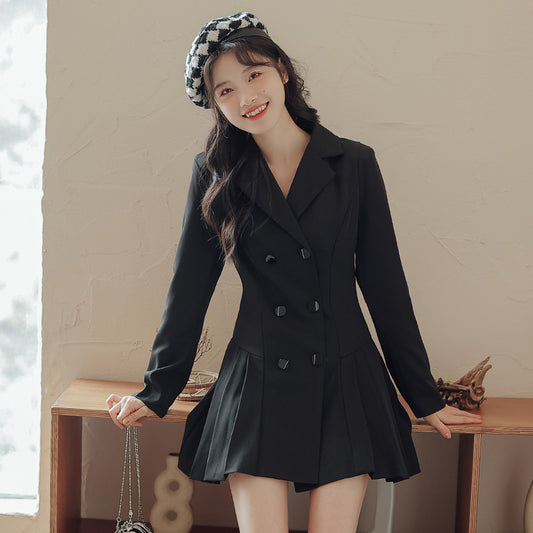 Chic Days Mini Blazer Dress (Black)