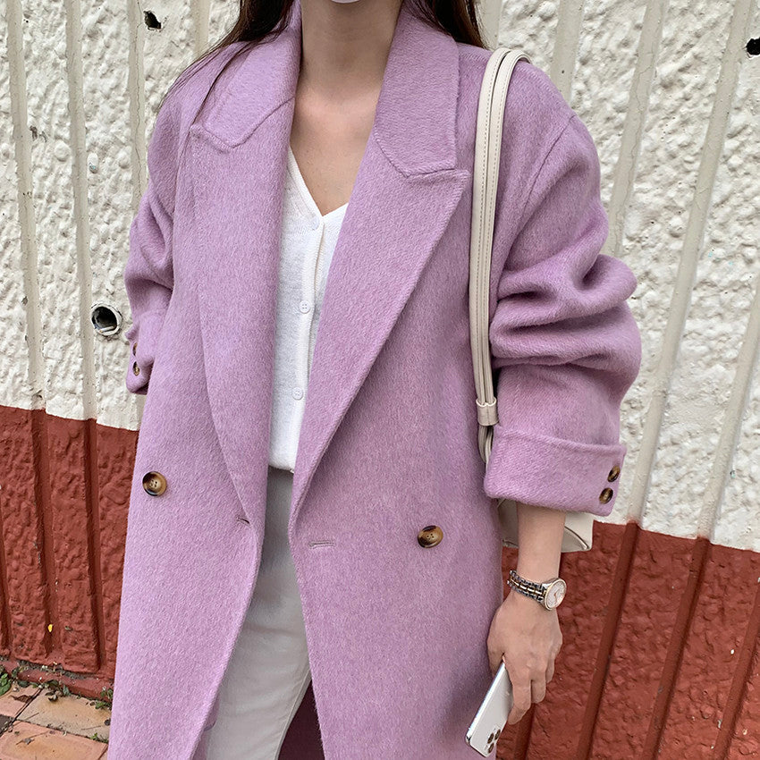 Cuffed Sleeve Coat (3 Colors)