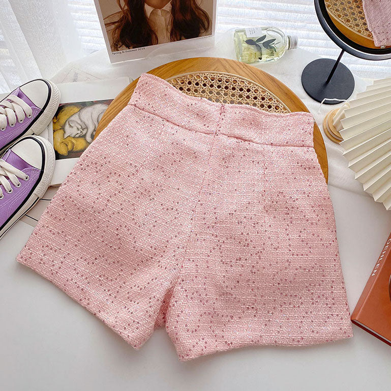 Diamante Tweed Shorts (3 Colors)