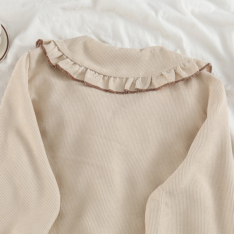 Peter Pan Collar Button Up Shirt (3 Colors)