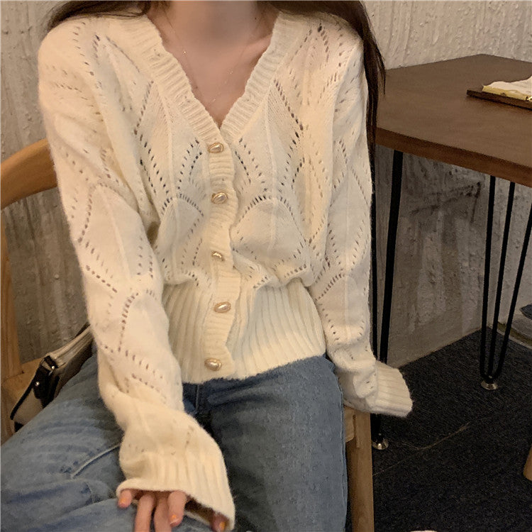 Scallop Crochet Cardigan (4 Colors)