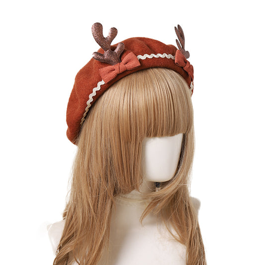 Sweet Deer Beret (3 Colors)