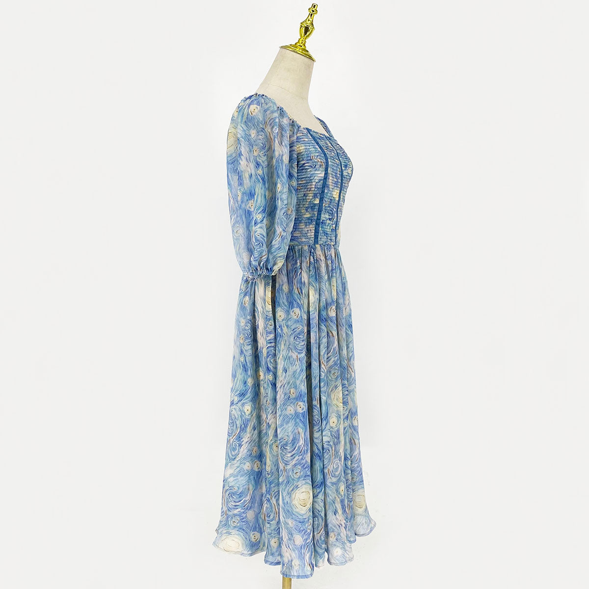Starry Nights Midi Dress (Blue)