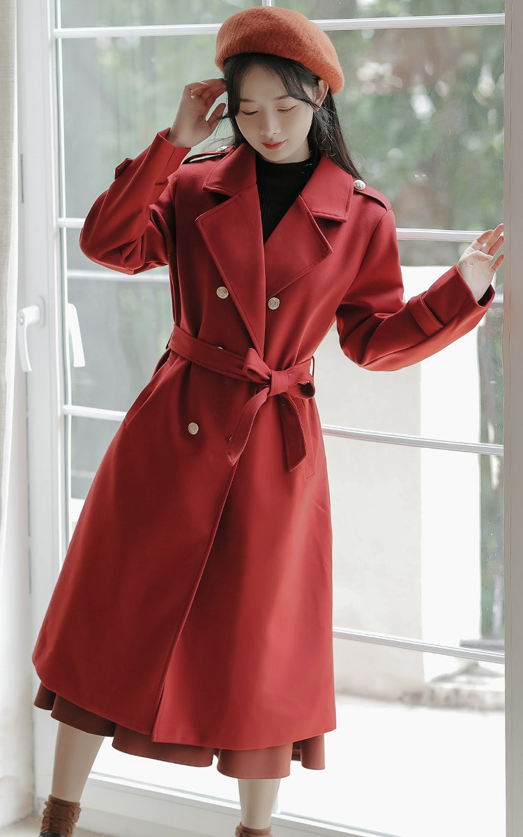 Classic Double Breasted Coat (2 Colors)