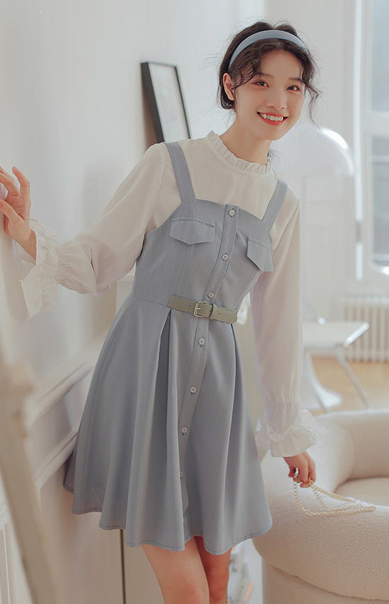 Button Up Stripe Mini Dress (3 Colors)