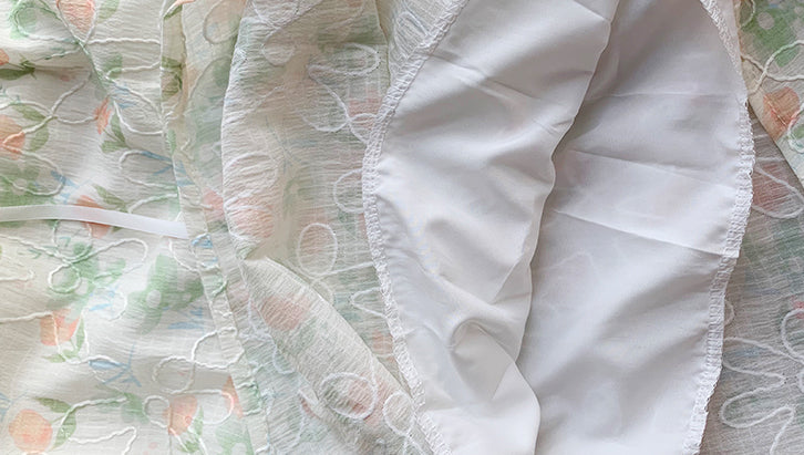 Watercolor Garden Cami Dress (White)