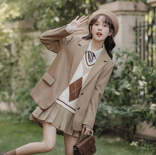 Varsity Prep Blazer (Khaki)
